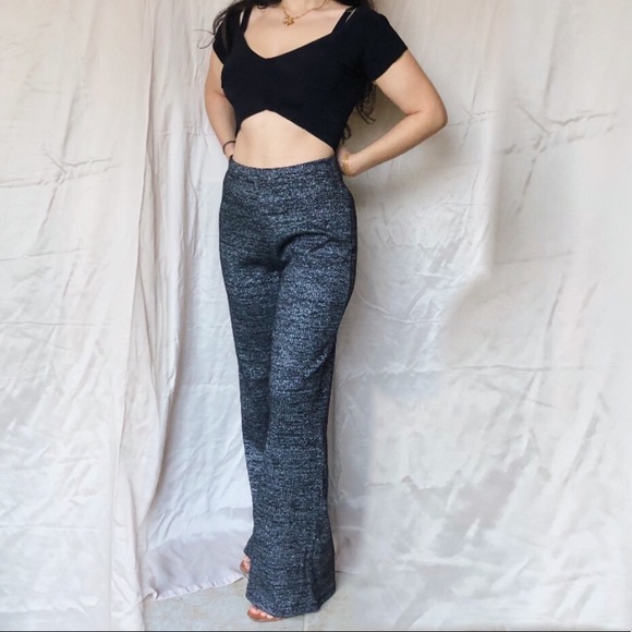 high waisted sparkly pants